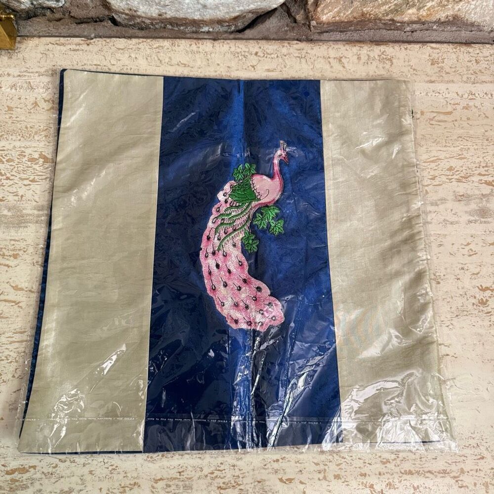 NIB Peacock pillow covers